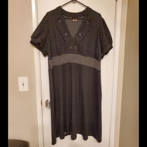 Torrid Black and White Sailor Style Dress